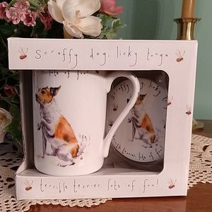 Kent Pottery Dog Mug & Coaster